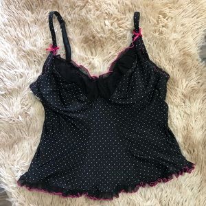 Victoria’s Secret Polka Dot Corset Lingerie Top